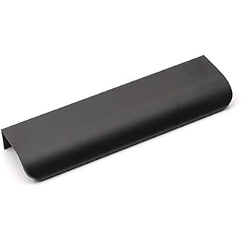 Qrity 10x schwarze Möbelgriffe Lochabstand 96mm Türgriffe