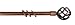 Produktbild Kippen 1301ra Gardinenstange ausziehbar, Kupfer satiniert, 120 - 200 cm