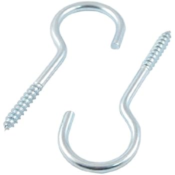 200PZ GANCI A vite per ciondoli colore argento scuro 10x4mm bijoux EUR
