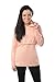 New Discreet Soft Nursing And Breastfeeding Hoodie 9051 (14, Apricot)
