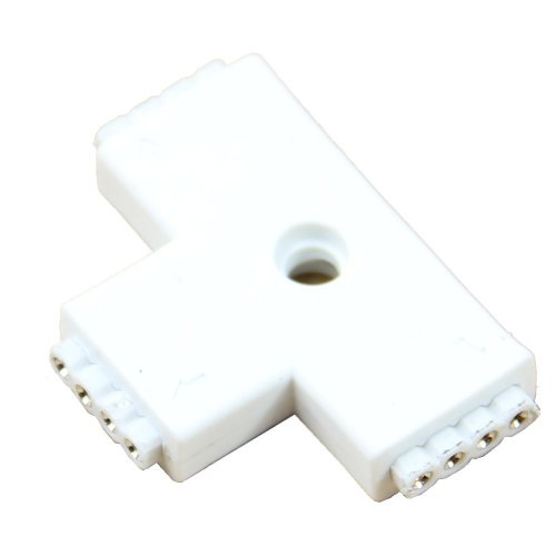 HeroNeo 1 pc RGB en T 4 pines 3 way conector hembra para 3528 5050 LED luz de tira
