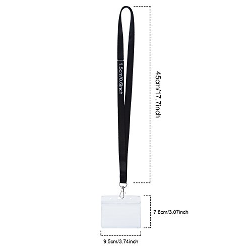 20 Set de Funda de Tarjeta de Identificaci n con Cordones de Cuello Negros reviews 20 Set de Funda de Tarjeta de Identificaci n con Cordones de Cuello Negros