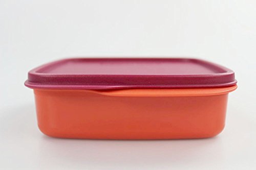 TUPPERWARE To Go Lunchbox 550 ml orange/rot mit Trennwand Clevere Pause Schule 11560 - 5