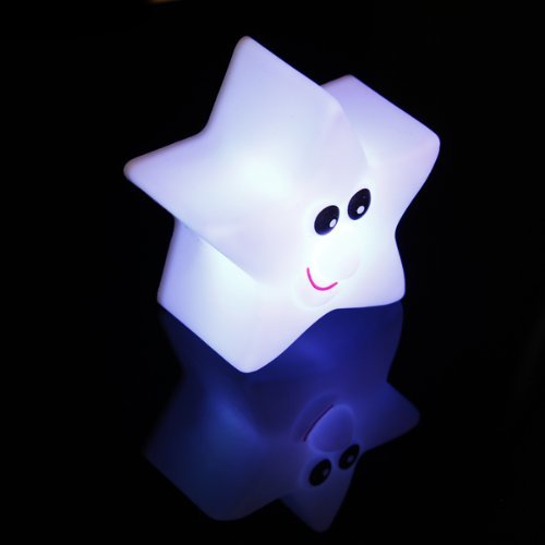 SODIAL(R) Cute Star-Shape Color Changing LED Lamp Decoration Night Light