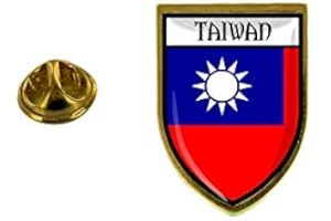 Akachafactory szpilki pin odznaka pamiątka miasto flaga kraju herb Tajwan