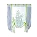 Produktbild Vosarea 1 Stück Pure Sheer Vorhang Einfache Tuch Europäischen Solid Roll Voile Vorhang-80x140 cm (grün)
