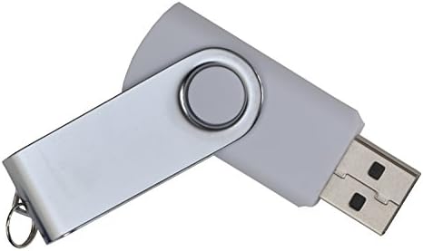 aricona 4 GB USB 2.0 Flash Drive in white - Smart design for keychains with plug and play function