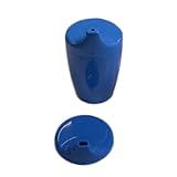 Dr. Junghans Medical 29054 Einnehmebecher ohne Griff, blau, 2 Deckel 4/12 mm