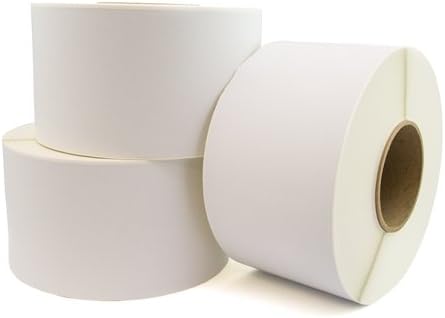 Gadget Tech - Zebra 2,000 ( 4 Rolls ) Direct Thermal Labels - 50mm x 100mm Permanent -  For GX430T