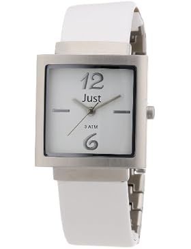 Just Watches Damen-Armbanduhr Analog Quarz Leder 48-S4703-WH