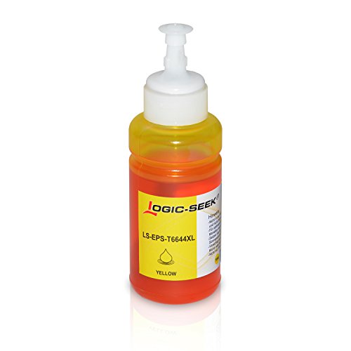 10 Tinten für Epson EcoTank L300 L350 L355 L365 L455 L550 L555 L565 L655 L100 L200 ET2550 ET2500 ET4500 ET4550 T6641 T6642 T6643 T6644, je 70ml - 5