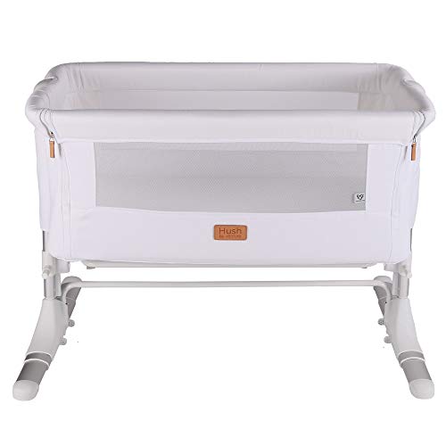 Venture Hush Bedside co Sleeping Crib - Cotton White