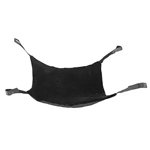 Pet Cage Hammock, Cat Bed Hanging Soft Large for Ferret for Puppy for Kitten(Black+Black, L)