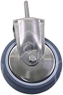 Convot – Fixed Castor for Estate – -Ektomat – HEISSLUFTOFEN Diameter 125 mm CNS M10 Width 32 mm Height 157