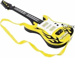 Galox A Rock and roll Style Guitar with Ultimate Fun This Toy Guitar has a Beautiful Design Features pop Music and Fetching Lights Gift for a Kid