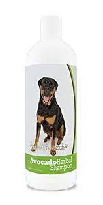 Healthy Breeds Herbal Avocado Dog Shampoo for Dry Itchy Skin for Rottweiler - Over 100 Breeds - Flea and Tick Product Safe - For Dogs with Allergies or Sensitive Skin - 16 oz