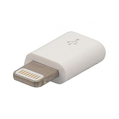 connect MFI Adaptateur Lightning M vers Micro B F - Blanc