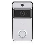 【ANG GRAN ANGULAR HD 720P & 166 °】 Este timbre inteligente cuenta con HD 720P, una resolución de 1 megapíxel y un gran angular de 166 grados, que le brinda una imagen más amplia, clara y detallada. No importa quién venga a tu casa, puedes verlo muy claramente.