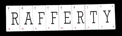 RAFFERTY VINTAGE LEXICON STYLE LETTER PLAYING CARDS - CREATE YOUR OWN PERSONALISED GIFT!
