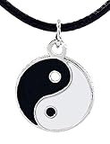 Inception Pro Infinite Collana con Ciondolo Tao Yin Yang e Laccio Nero - Bene e Male - Luce e Oscurità