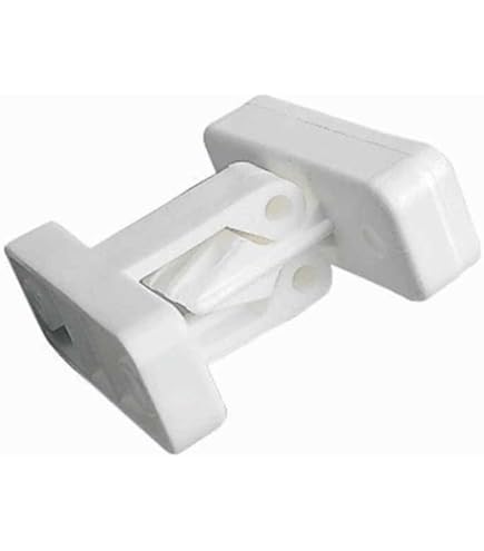 Bloqueur Arrêt De Portillon à Pince 48 X 18mm Entraxe 35mm En Plastique