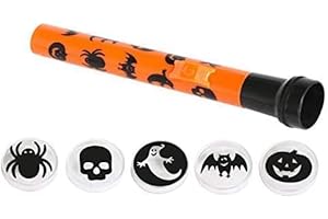 By Robelli Orange/Black Kids Halloween Projector Torch with Interchangeable Caps