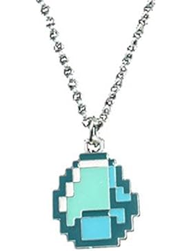 Halskette mit Anhänger, Design: Minecraft-Diamant