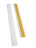Autoadhesivo BawiTec - Tapajuntas autoadhesivo de plástico y PVC, 40 mm x 600 cm, color blanco