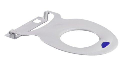 Fold-Down Toilet Seat De Luxe White / Blue