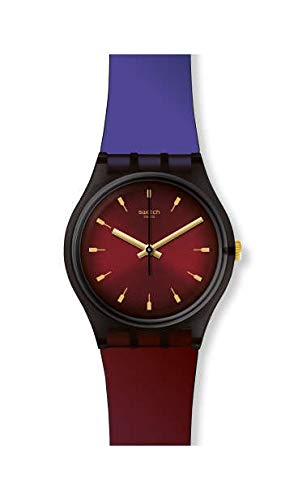Swatch Damen Analog Quarz Uhr mit Silikon Armband GB308 Swatch Damen Analog Quarz Uhr mit Silikon Armband GB308