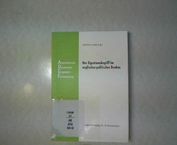 Der Eigentumsbegriff im Englischen Politischen Denken