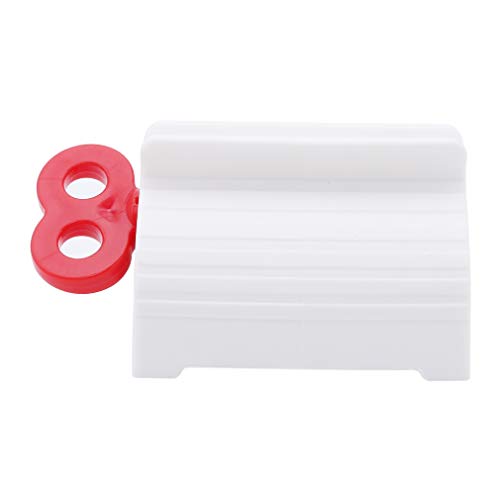 Preisvergleich Produktbild SUNSKYOO Rollende Zahnpasta-Schlauchpresse Easy Squeeze Dispenser GesichtsschaumpresseBadezimmer-Zubehör, rot