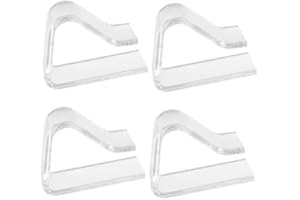 DECORDWELL 4 Pezzi Ferma Tovaglia da Tavola, Tovaglia Clip, Trasparente Plastica Ferma Tovaglia da Esterno Clip, Clip Antivento per Tovaglia, Fermagli Tovaglia Plastica, per Barbecue, Matrimoni, Feste
