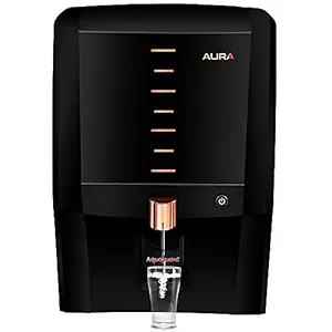 Eureka Forbes Aquaguard Aura RO+UV+UF+MTDS+Active Copper+Mineral Guard+UV E-boiling Technology, Water Purifier (Black & Copper), 7 Liter Eureka Forbes Aquaguard Aura RO+UV+UF+MTDS+Active Copper+Mineral Guard+UV E-boiling Technology, Water Purifier (Black & Copper), 7 Liter