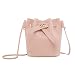 Produktbild Fansi Kreative Elegante Eimer Tasche Mode Gürtel schließen Eimer Handtasche Dame Mädchen Schultertasche Grau Umhängetasche (1 Stück) (Rosa)
