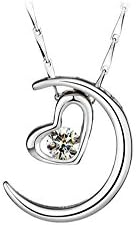 Double Heart Pendent Necklaces Silver Necklace Fashion Necklace 45cm White Gold Chain
