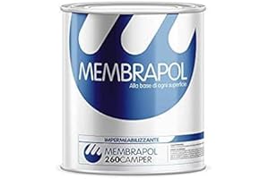 GENERICO MEMBRAPOL 260 CAMPER BIANCO 1KG: Impermeabilizzante per Camper, Poliuretano, Membrana, Bianca