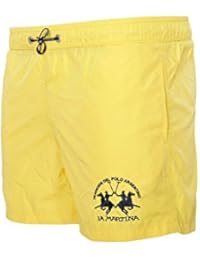 La Martina Bañador Hombre M Amarillo Polyester ajustado Corte delgado