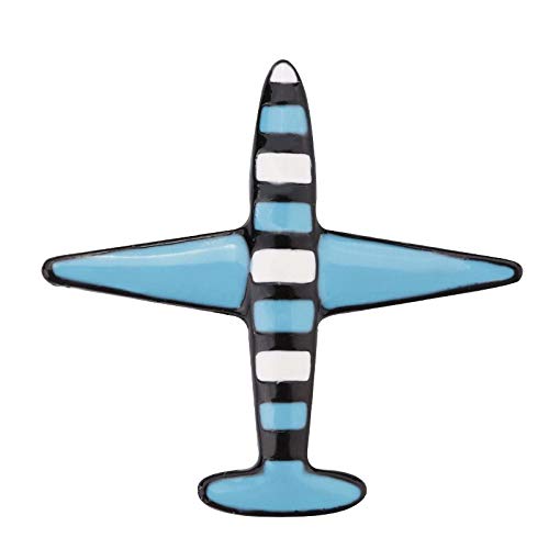 Preisvergleich Produktbild LKBAB Exquisite Schöne Blau Weiß Werkzeug Flugzeug Legierung Emaille Broschen Kleidung Dekoration Schmuck Geschenke Für Frauen Und Mädchen