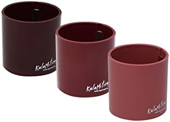 KalaMitica Set 3 Cylinders, Magnetic Plant Pots, Ø 6 cm, Red
