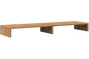 vidaXL Monitorständer, Unterbau Bildschirm Laptop Ständer, Tisch Erhöhung für PC Monitor Drucker, Bildschirmerhöhung Schreibtischaufsatz, Artisan-Eiche Holzwerkstoff