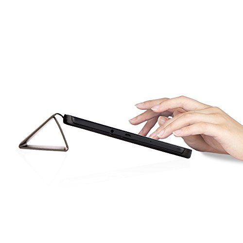 Samsung Galaxy Tab A (2016) 10.1 Hülle, EasyAcc Samsung Galaxy Tab A 10.1 T580N/ T585N Case Schutzhülle Hochwertiges PU Leder Etui – mit Automatischem Schlaf Funktion und Standfunktion (Grau, Kunstleder, Ultra Dünn) - 5