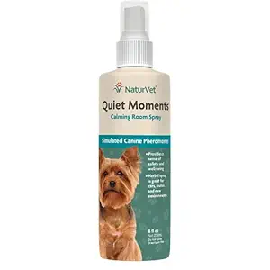 NaturVet Quiet Moments Herbal Calming Spray, 8 Ounce- Canine