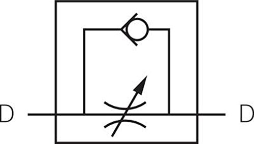 Drosselrückschlagventil mit Steckanschluss – Schnellsteckverbinder – PUSH IN ( 8mm ) - 2
