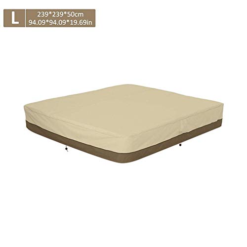 biteatey Copertura per Vasca Idromassaggio, Copertura Antipolvere Quadrata Impermeabile per Vasca da Bagno Spa Anti-UV per Protezione della Vasca Idromassaggio Copertura Giornaliera per Improved