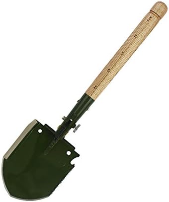 Chinese Military Shovel, 18 in 1 Multi-function Trowel for Chinese Soldiers on Active Service. Used for Wild survival, Fishing, Outdoor, Emegency Rescue, Garden and so on