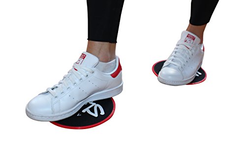ALPHA SLIDE Core Sliders – Gratis Tragebeutel – Geld-Zurück-Garantie – Für alle Böden – Zur Stärkung der Core-Muskulatur, Rumpfmuskulatur – Workout Fitness Home Core Slide Gleitscheiben - 4