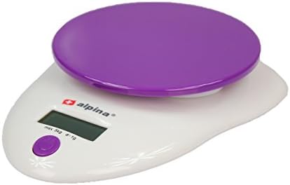 Alpina Digital Kitchen Scale DIFFERENT COLOUR Max. 1G – 5kg, purple