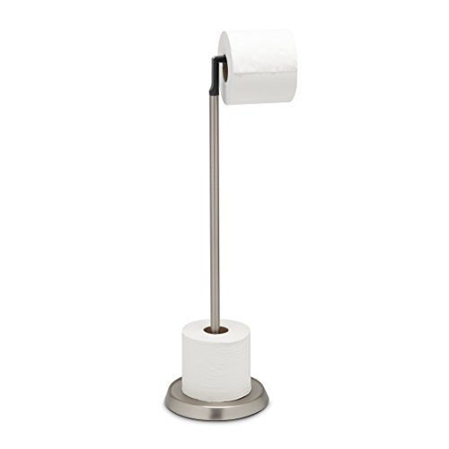 Umbra 023471-047 Bath Ply Toilettenpapierhalter, Klopapierhalter, Toilettenpapierständer, Klopapierständer, Rollenhalter, metall / Silikon, schwarz / nickel - 5