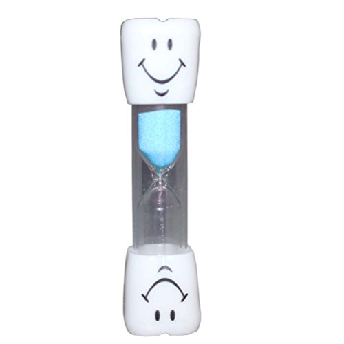 Amybria Smiling Gesicht Stundenglas Sanduhr Sand Clock 3 Minuten Timer 1Pcs Blau